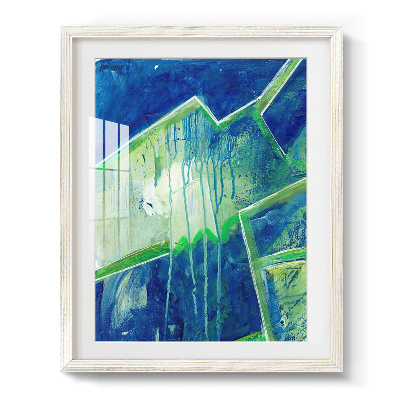 GeometricInCoolVPremiumGalleryWrappedCanvas-Framed Print