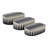 Decorative Bone Inlay Storage Boxes with Lids - Handmade Oval Trinket Boxes for Elegant Organization - Set of 3.
