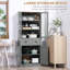 HOMCOM Kitchen Cupboard, 5-tier Storage Cabinet with Adjustable Shelves-247570470