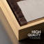 Style Mid-Century, brun foncé, formes abstraites neutres, grand cadre rustique, décor minimaliste M23-101791556-101791552