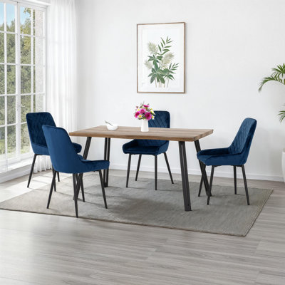  Cheshire Wave Edge Dining Set