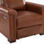 Fauteuil inclinable électrique en cuir véritable l 36,02 po Westdale avec pieds en bois massif-1345036439