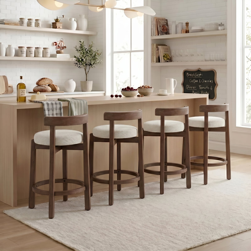 Tabouret de bar pivotant, Beige
