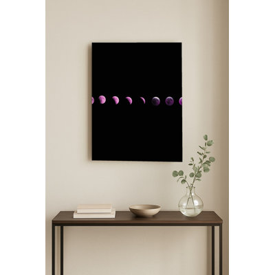 Phases de l'éclipse lunaire — Portrait en métal