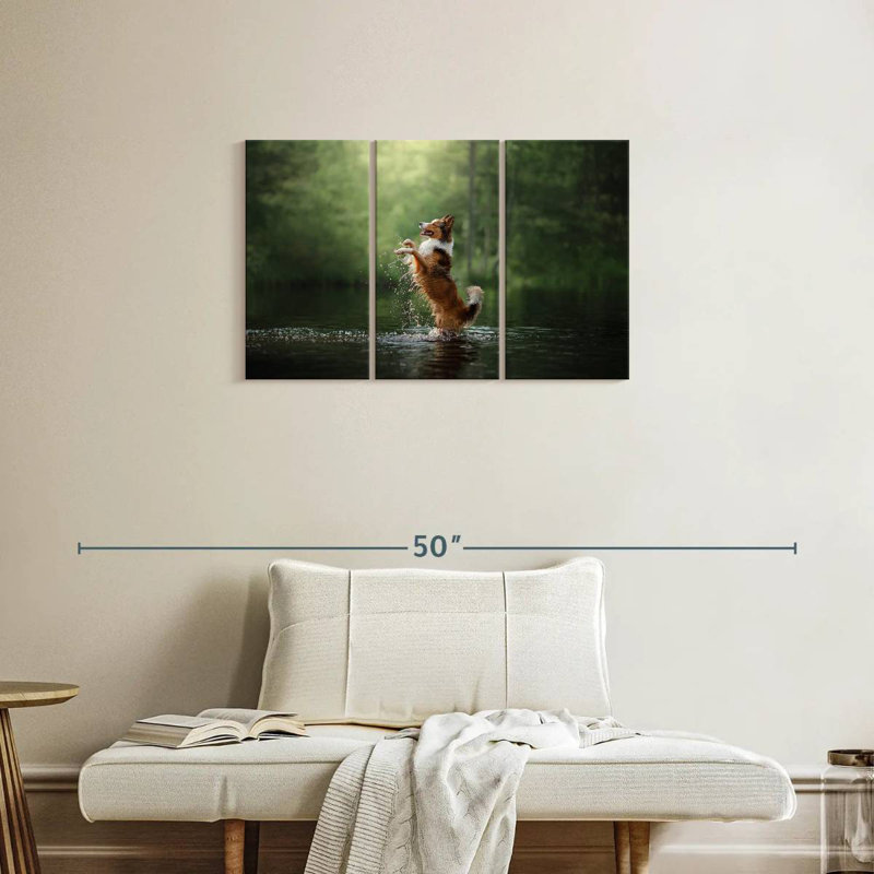 Brampt Playful Lake Dog, H 20 po x l 33 po