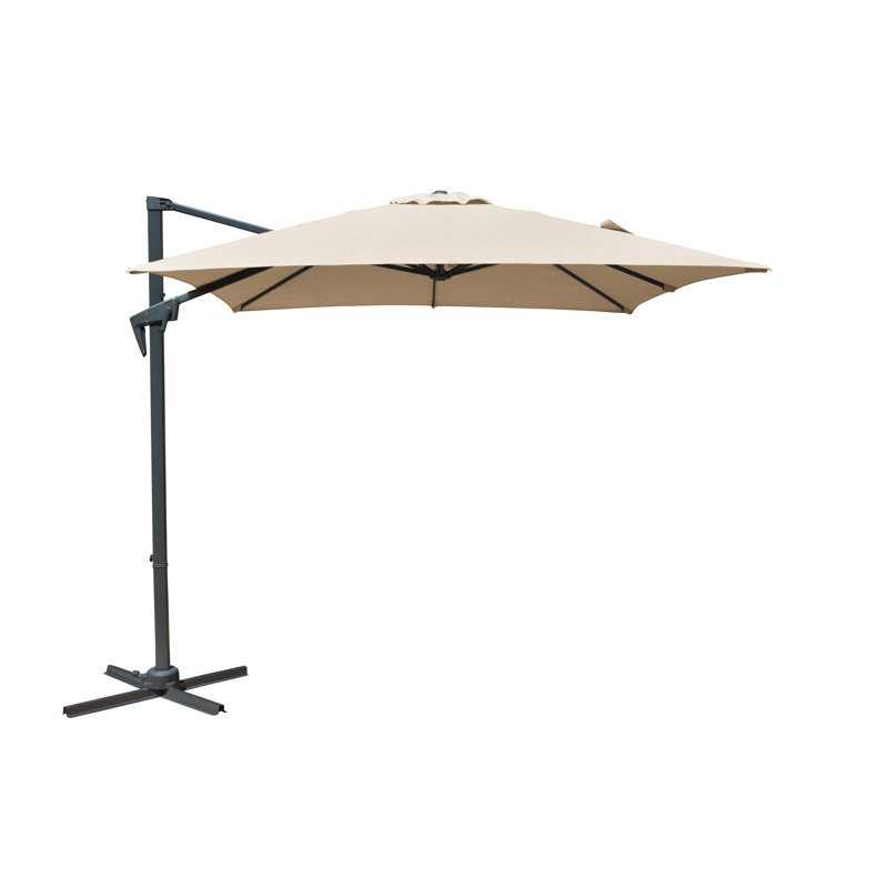 Aabid Royce Junior 2.5m Square Cantilever Parasol, Taupe