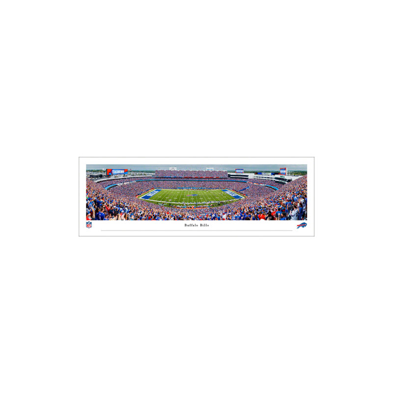 Impression panoramique de Buffalo Bills Football, H 13,5 po x l 40 po x P 0,38 po, Sans cadre