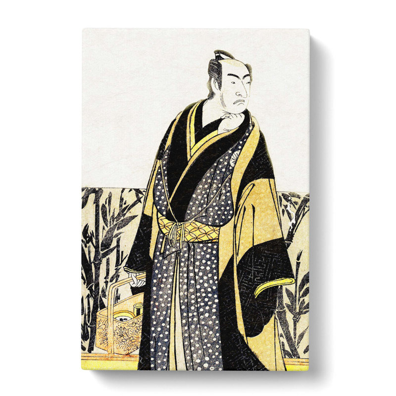 Matsumoto Koshiro I by Katsukawa Shunko - Wrapped Canvas Painting, 60cm H x 40cm W x 3cm D