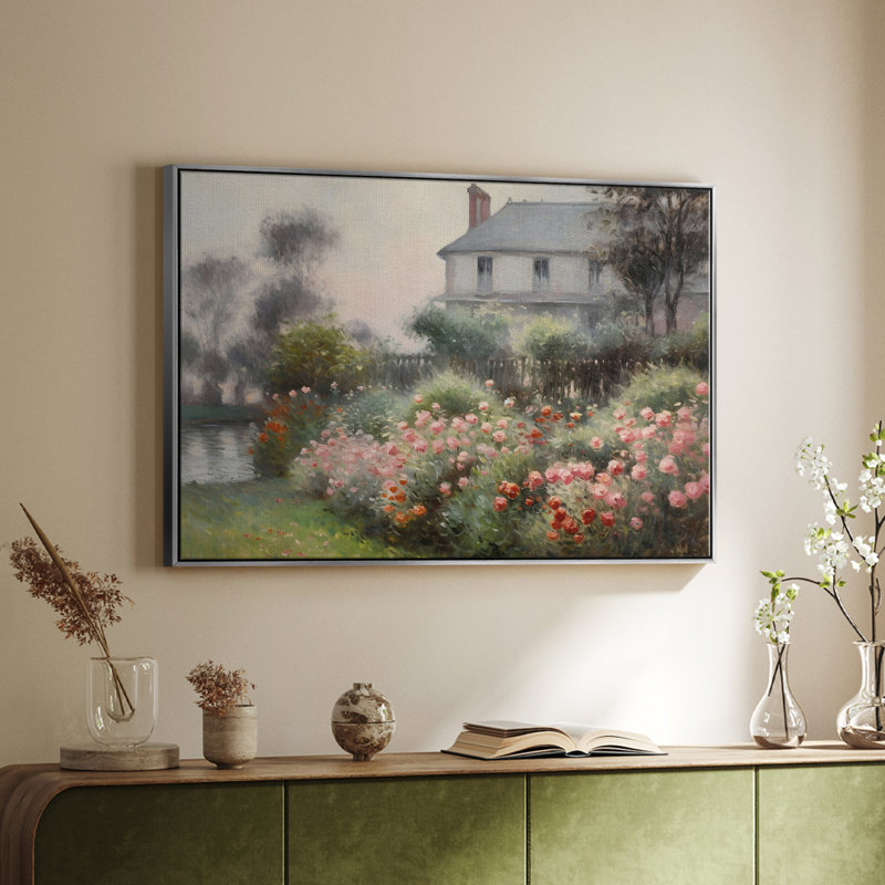 Paysage rétro -DCCDXLVI, H 25 po x l 37 po x P 1,5 po, Toile tendue