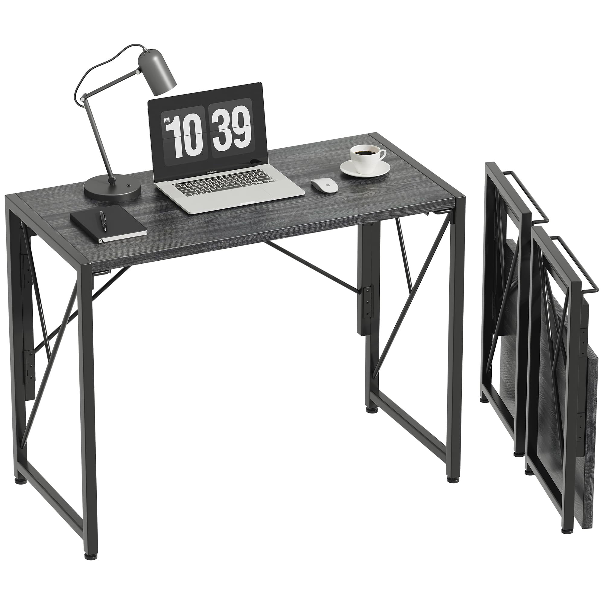 17 Stories Genia Metal Base Writing Desk | Wayfair