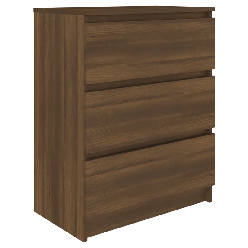 Chubbuck 3 - Drawer Rectangle Accent Chest, Brown Oak