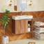 Meuble-lavabo mural simple 27,2 po avec comptoir en céramique-1054248499
