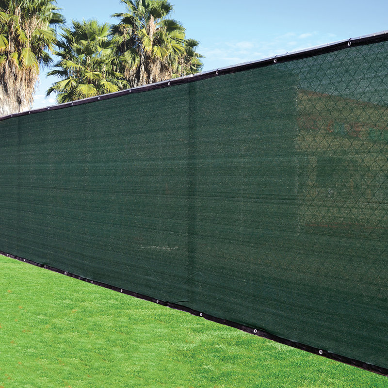 Dark Green 50 ft Privacy Fence Screen Netting Mesh