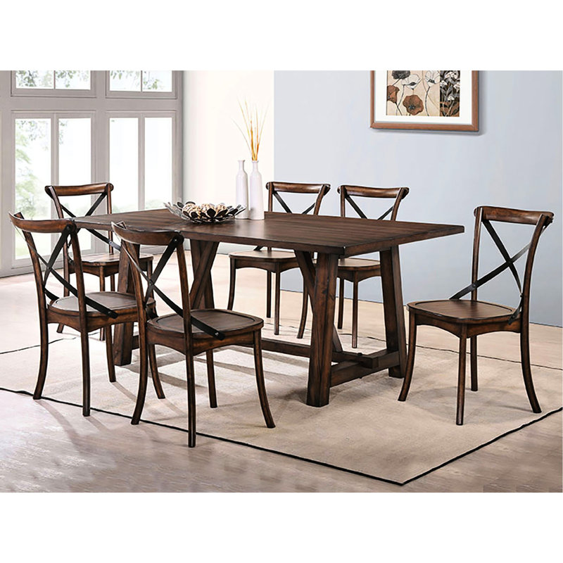 De 2 chaises d'appoint - Chêne foncé et noir, siège en bois et chaise en métal de style Mid-Century X 2 pièces avec dossier
