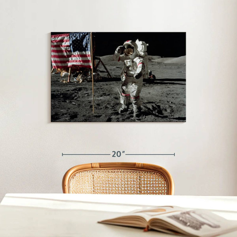 Oberle sur la lune I, H 16 po x l 24 po