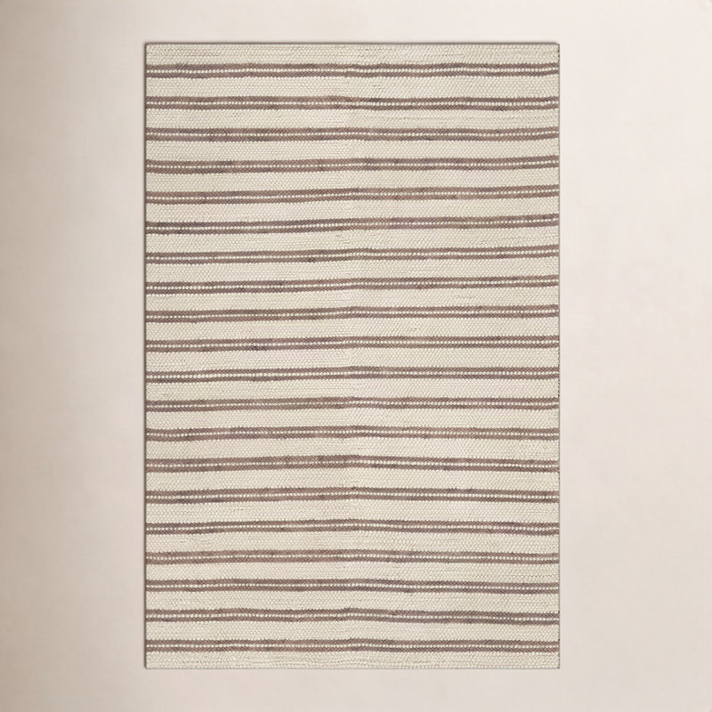 Tapis rayé moderne Venit, Rectangle 9 pi 6 po x 13 pi 6 po