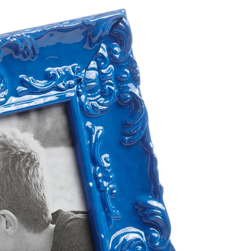 Wood Picture Frame, Blue, 4" x 6"