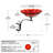 12 Inch Crackle Birdbath with Rail Mount Bracket-1815896431