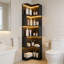 5 Tier Corner Bathroom Storage Shelf With 16 Colour + 4 Dynamic Modes LED Lights,L Shaped Freestanding Shelf Stand-973585185