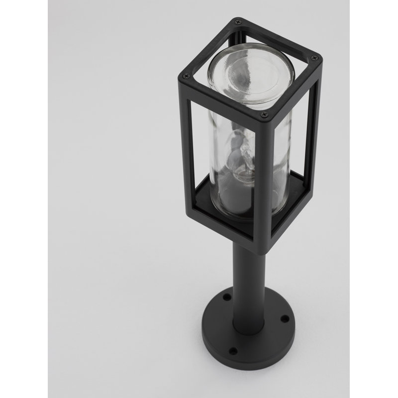 Dark Grey Metal Bollard Light