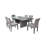 Millbury 6 - Person Wicker Patio Dining Set with Rectangular Table