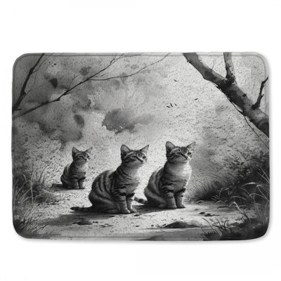 Tapis de bain Three Tabby Cats