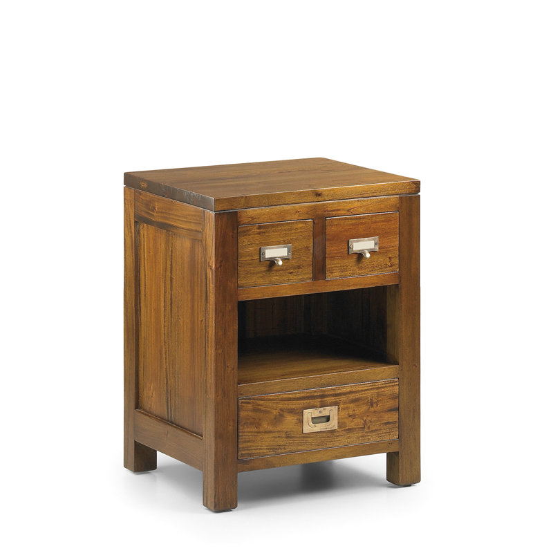 Flamingo 45cm W Solid Wood Bedside Table
