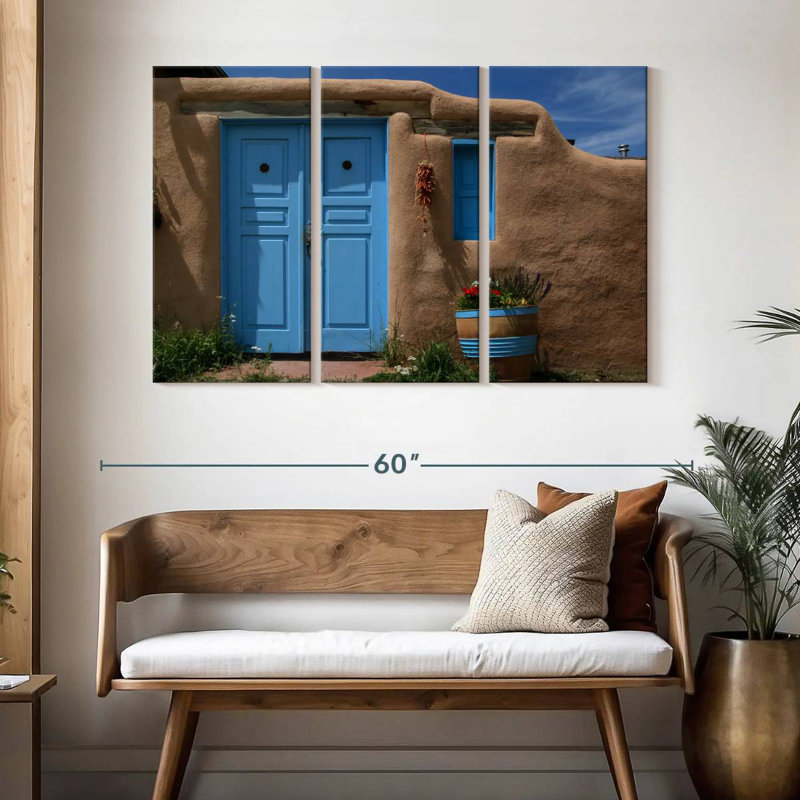 Lilie Blue Taos House, H 32 po x l 50 po