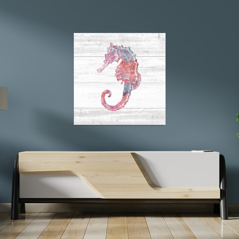 Ocean Life III - Hippocampe, art côtier, H 36 po x l 36 po