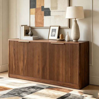 4-Door Wavy Storage Cabinet