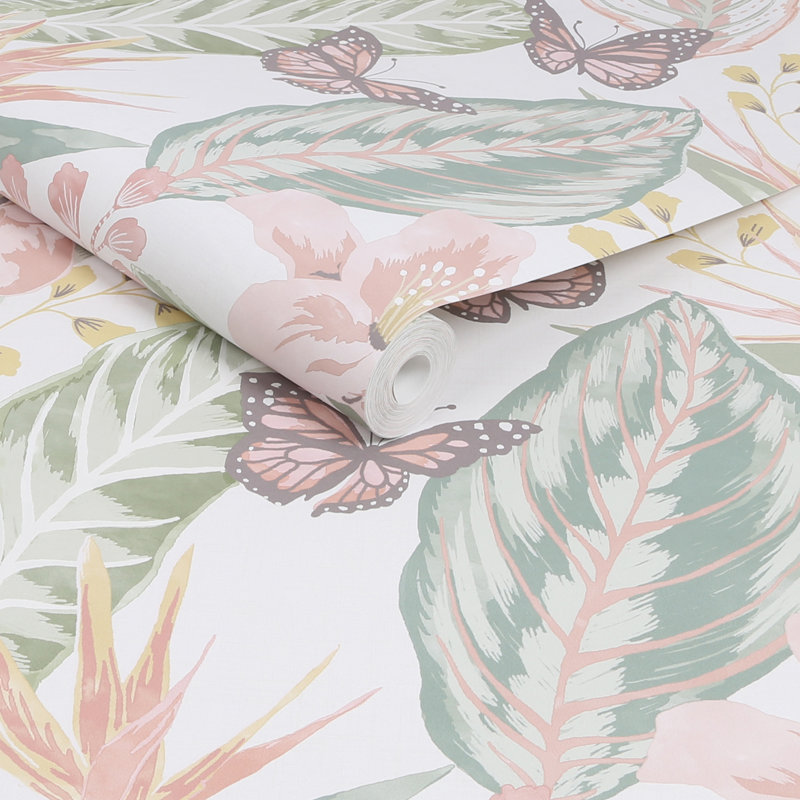 Floral Wallpaper Double Roll, Pastels