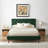 Dillon Velvet Platform Bed Queen-1059524039