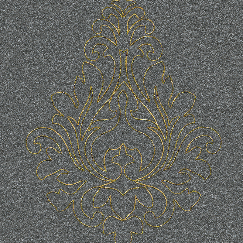 Nobile 3.2m x 70cm Wallpaper Tile, Black, gold and metallic
