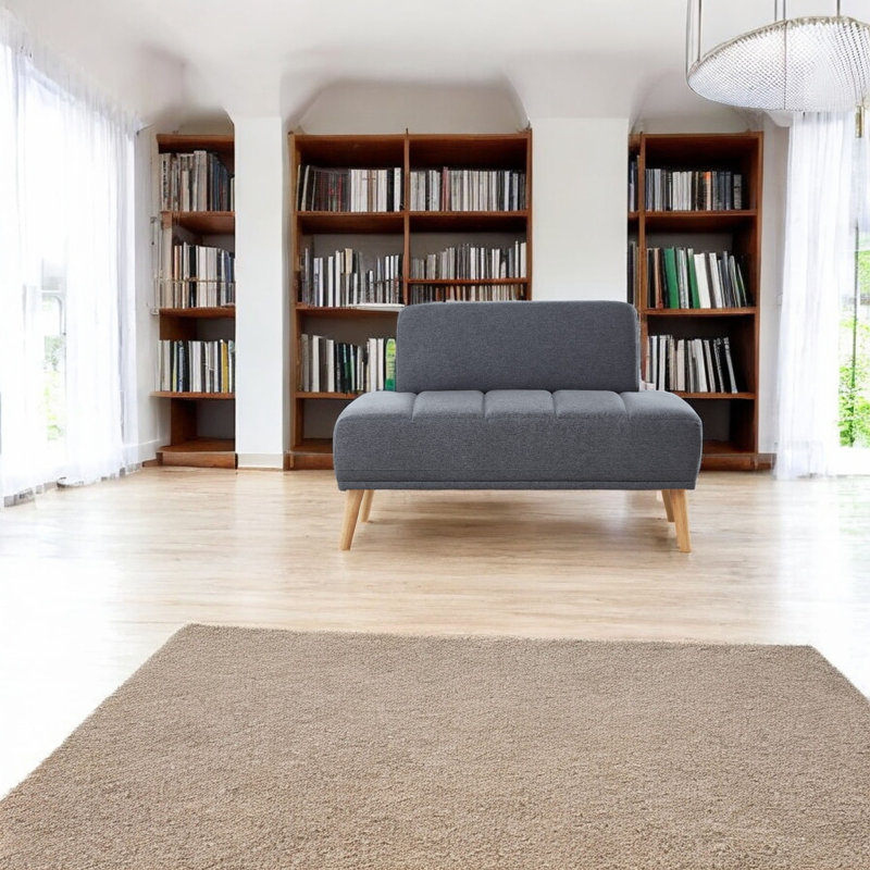 Banc de bout moderne 45 po, Gris
