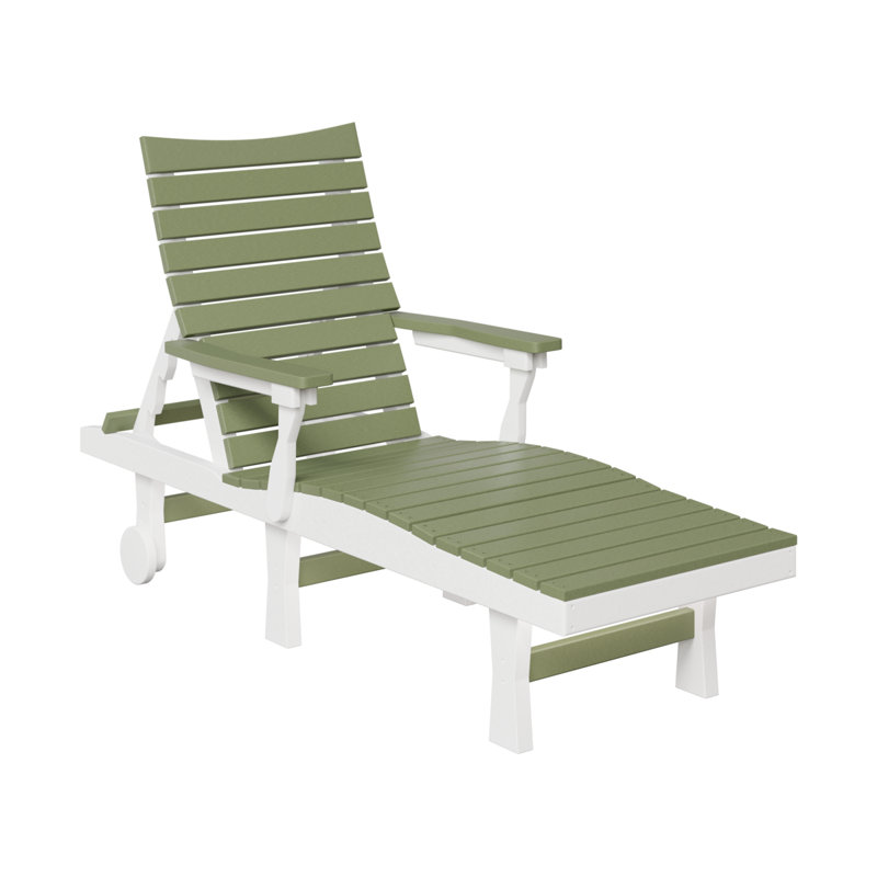 Berlin Gardens Bristol Chaise Lounge, Black/White