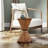Farmhouse Rustic Hexagonal Accent End Table