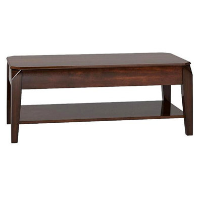 Jessyka Coffee Table With Lift Top and Open Shelf,Wood Frame