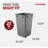 Rev-A-Shelf Polymer Replacement Trash Bin-96003671-96003677