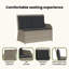 High-Density Polyethylene (HDPE) Wicker Wicker Outdoor Bench-1673836158-1673836156