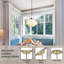 Luminaire suspendu Mid-Century doré nordique