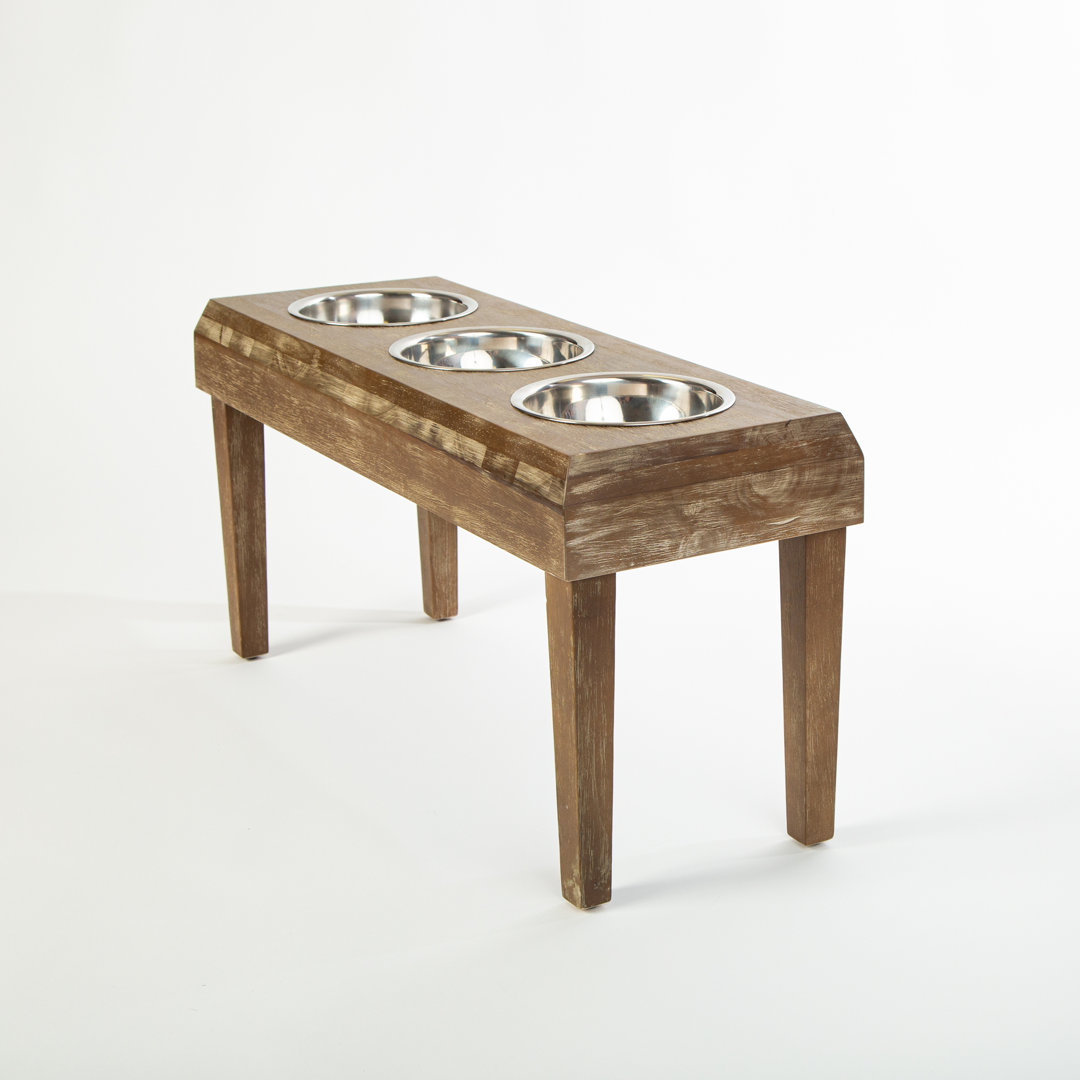 5 Cups Anti-Skid Elevated Feeder Design 59