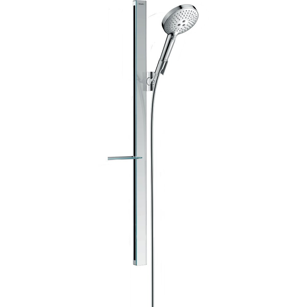 Hansgrohe Raindance Select S Duschset 120 3 Strahlarten Wassersparend 9 L/Min Mit Duschstange 90 Cm Und Seifenschale Chr...