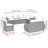  Patio Sofa Set Black Poly Rattan And Polyester Large Modular-837073648-837073645