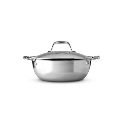 4 Qt Tri-ply Clad Covered Universal Pan