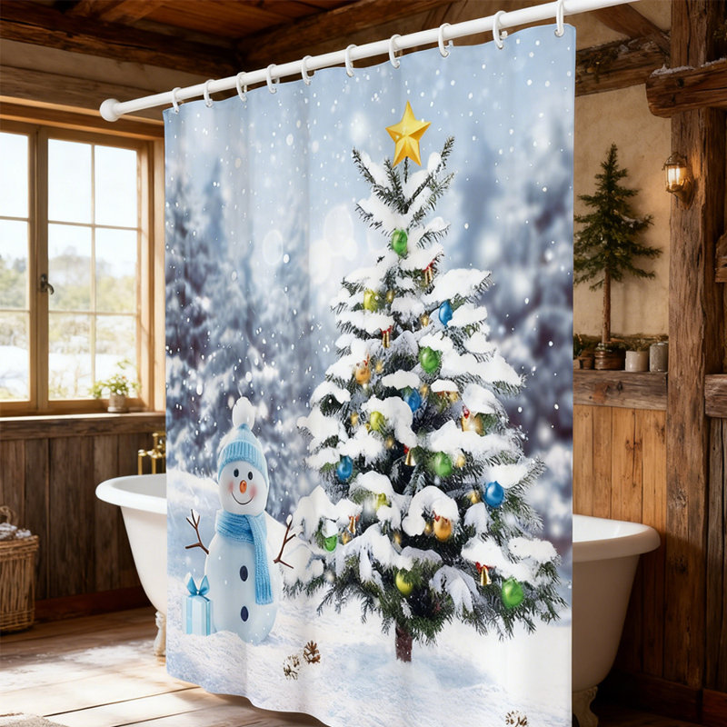 Rideau de douche Christmas
