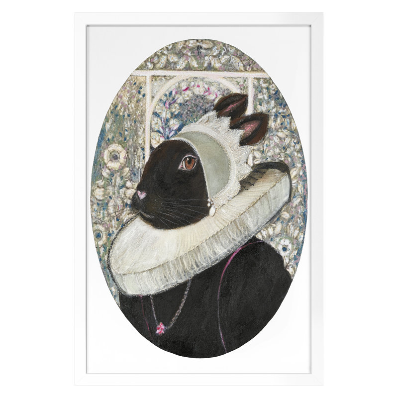 Lyra Print, 18" H x 12" W, White