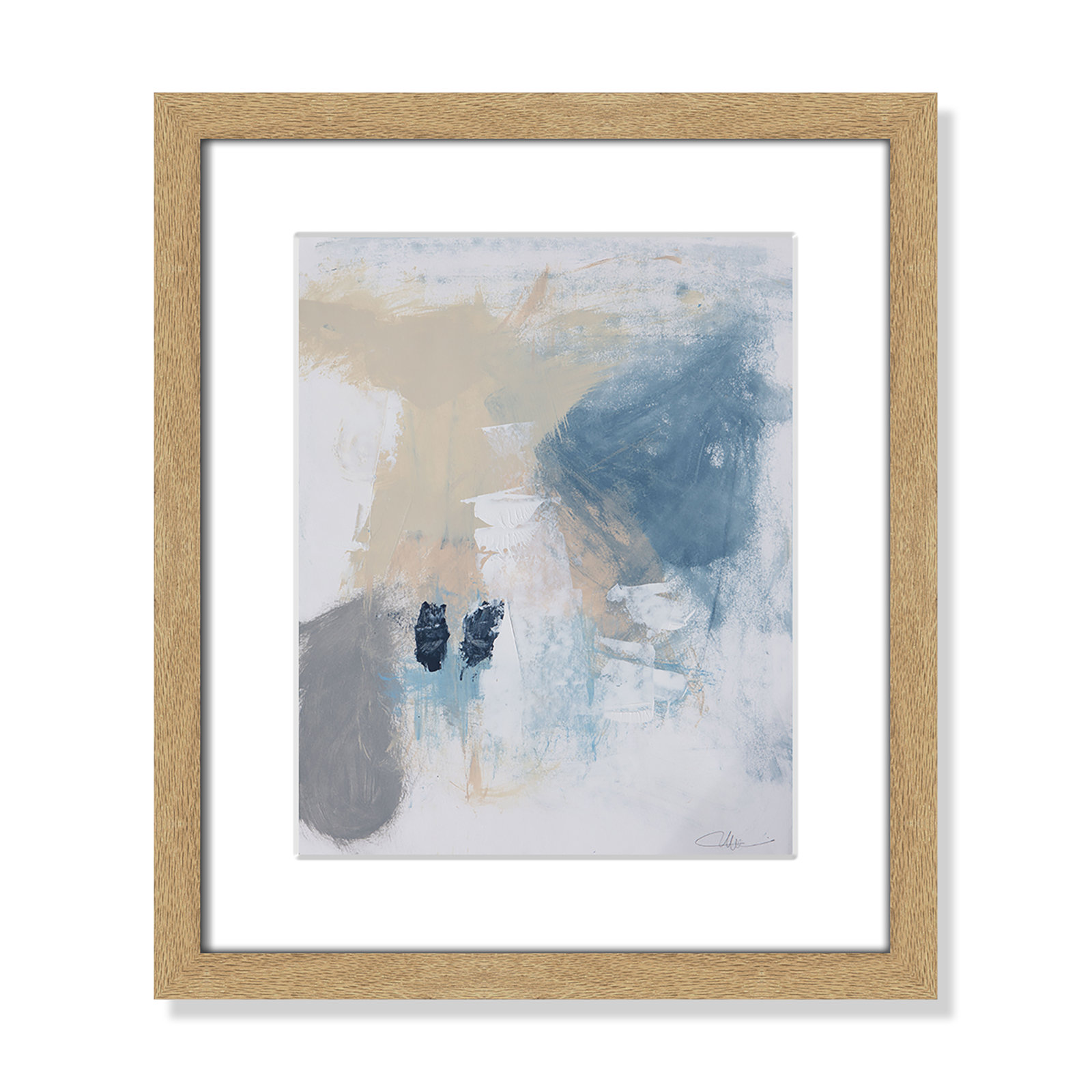 Coastal Carnival II Print by Casa Fine Arts, White, 15" H x 13" W x 1.25" D, Natural Single Picture Framed Paper