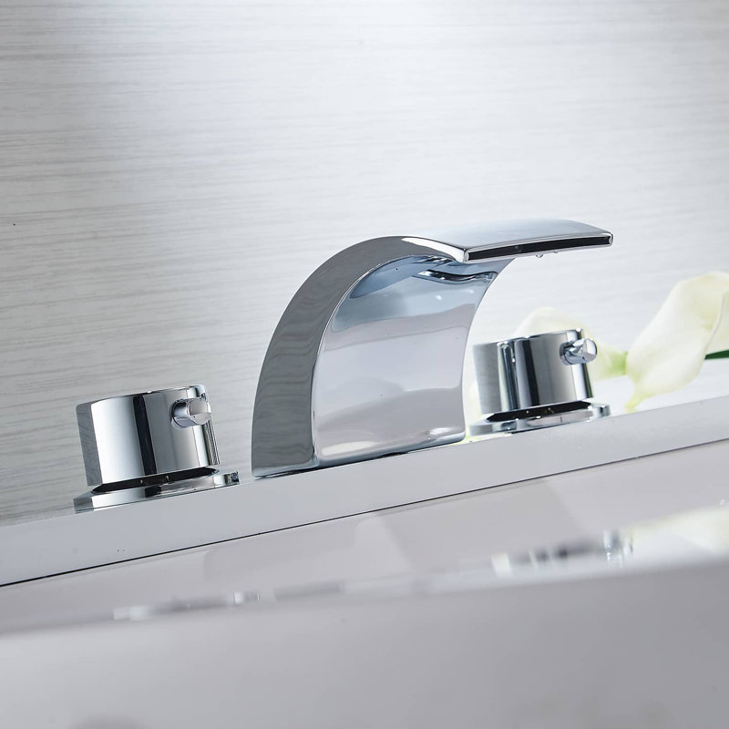 Widespread 2-handle Bathroom Faucet, Chrome