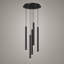 Luminaire suspendu cylindrique à 5 lumières DEL Baileyton-1606663971