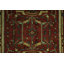 Tapis de couloir traditionnel rouge et vert 10 pi 1 po x 2 pi 6 po